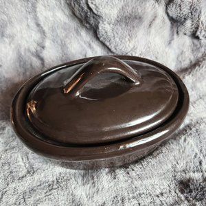 Vintage Brown Stoneware Farmhouse decor